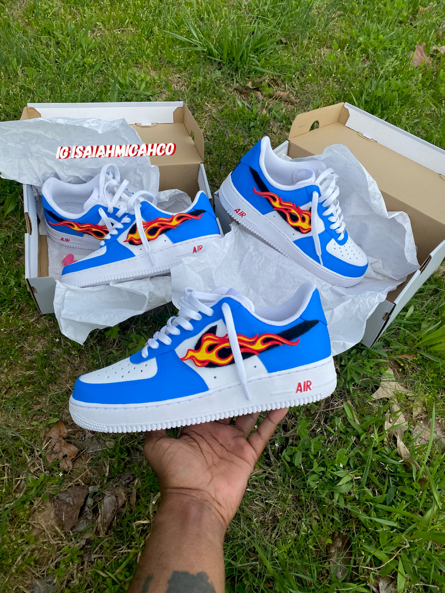 Big Kid’s Beezy Blue Removable Flames 🔥